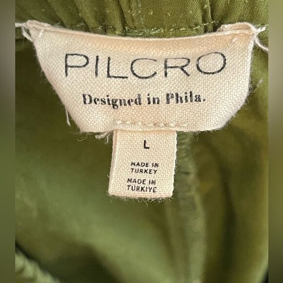 Anthro Pilcro Olive Green Women's Cargo Parachute Pants. Large - Picture 6 of 9